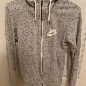 Nike grey zip up